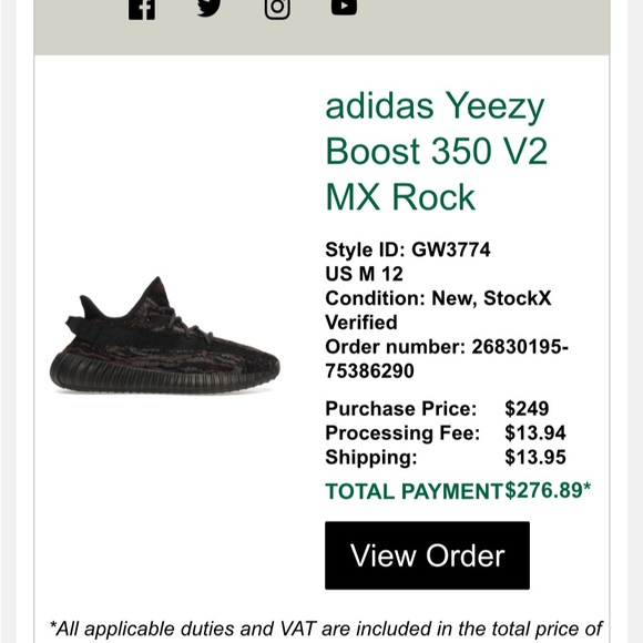 adidas Yeezy Boost 350 V2 MX Rock - Picture 6 of 6